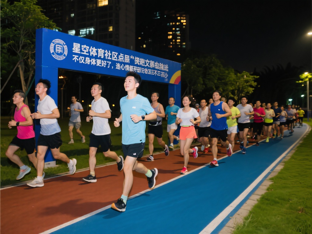 以英德某社区的夜跑活动为例，每周三晚，近百名居民会